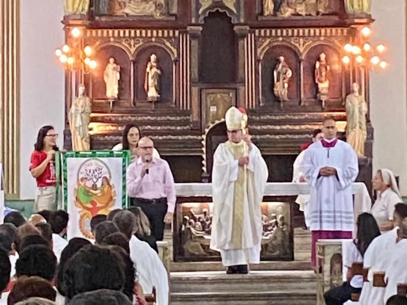 Ícone de 50 anos do CNLB inicia Peregrinação na Diocese de Teófilo Otoni