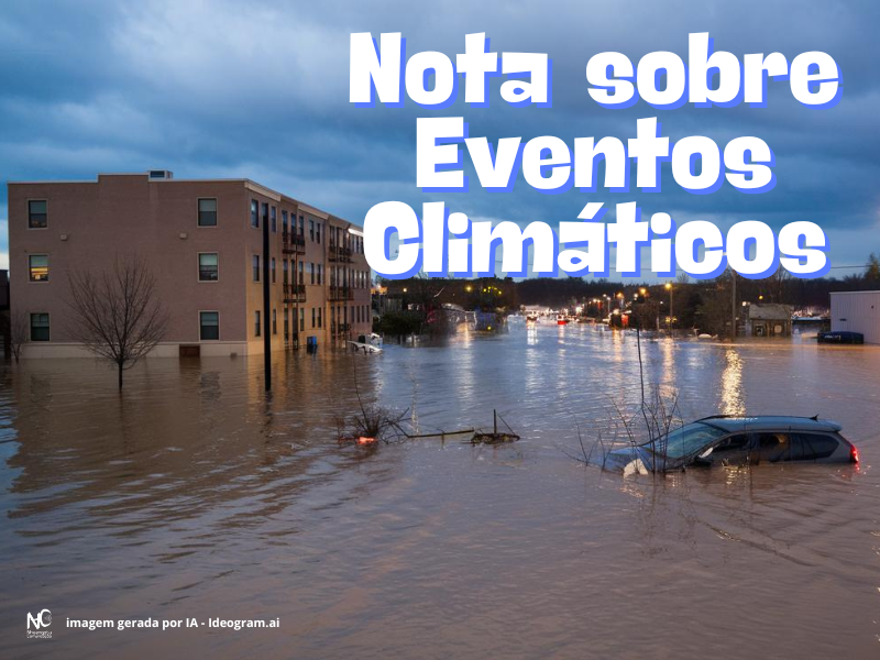 Nota sobre Eventos Climáticos Extremos e Faz Apelo à Coragem e Ação Imediata